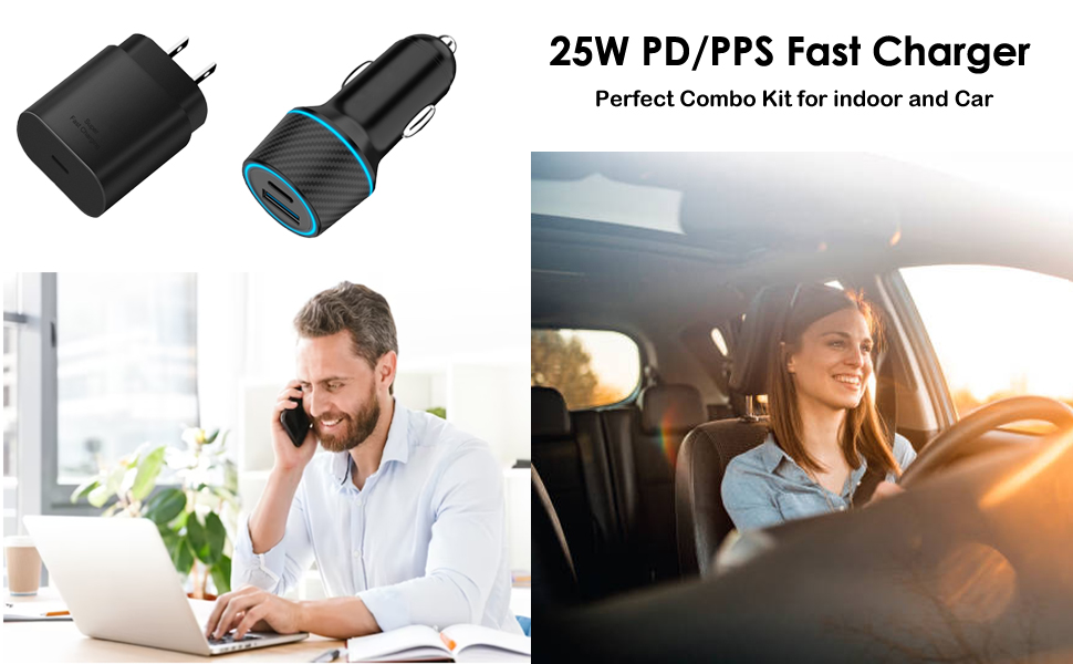 25w car wall charger usb type c