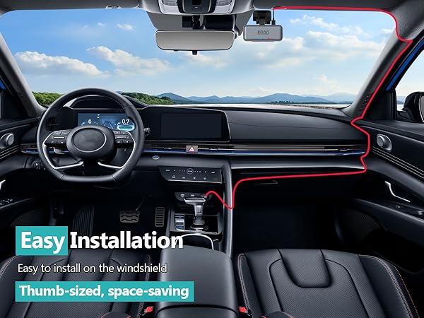 mini 4k dash cam front