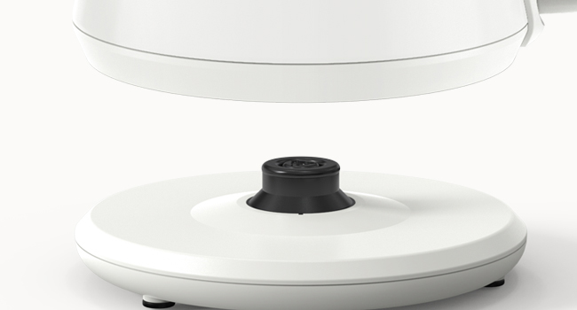 Hazel Quinn 1L Pearl White Small Electric Kettle