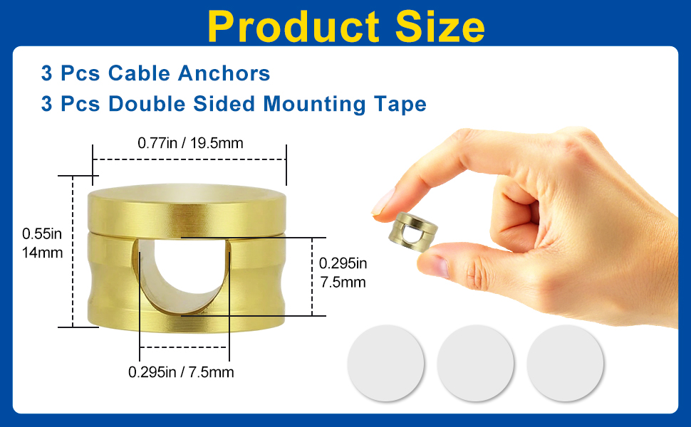 Desk cable clips