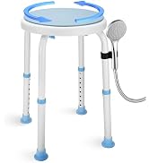 pxsulliao Adjustable Swivel Bath Seat Bathroom Bathtub Shower Chair FSA/HSA Compliant Stool for E...