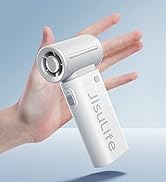 JISULIFE Portable Handheld Fan Life9, Turbo Power High Speed Air [18H Max Cooling Time], 5 Gear W...