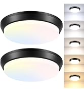 13 Inch Dimmable Flush Mount LED Ceiling Light Fixture 4000LM, 2700K/3000K/4000K/5000K/6500K Adju...