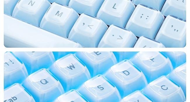 Jelly Keycaps, Mechanical Keyboard for keycaps Set, OEM Profile Clear Key Cap