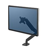 Fellowes Platinum Series Single Adjustable Monitor Arm (8043301), Black