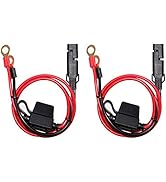 [2 PACK] SPARKING 2FT Motorcycle Battery Charger Cord, Sae to O Ring Terminal Quick Disconnect As...