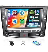 SIXTOP 4G+64G Android Car Stereo for Lexus IS250 IS300 IS350 2006-2012 Wireless CarPlay Android A...