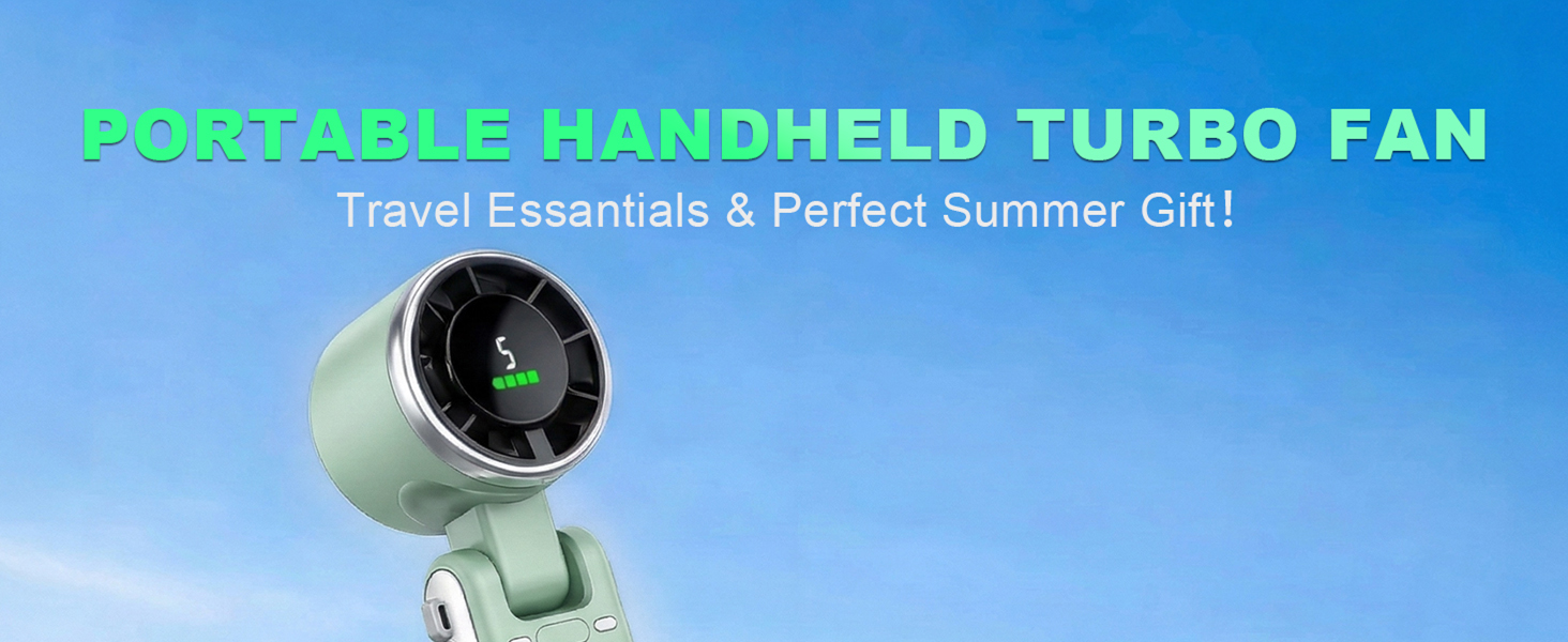 portable handheld turbo fan