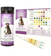 One Step Pet Urine Testing Strips, 50 x Urinalysis Parameter Tests for Dogs, Cats, Vets, Accurate...