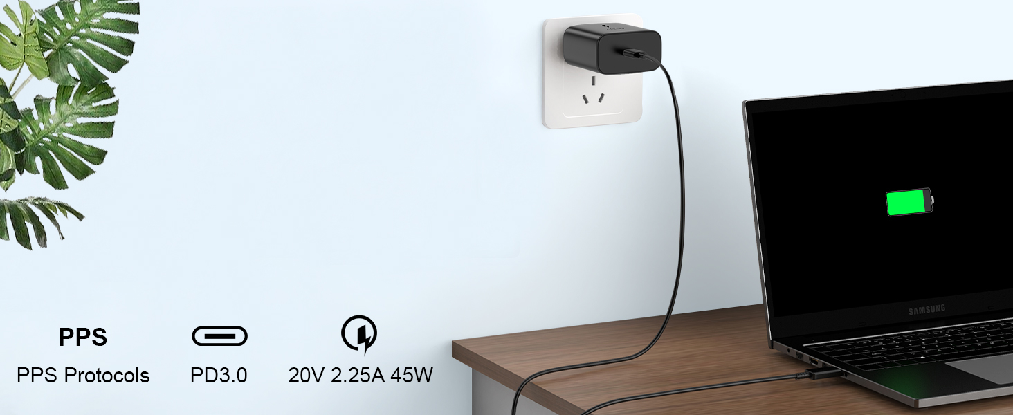 45w fast charging for laptop