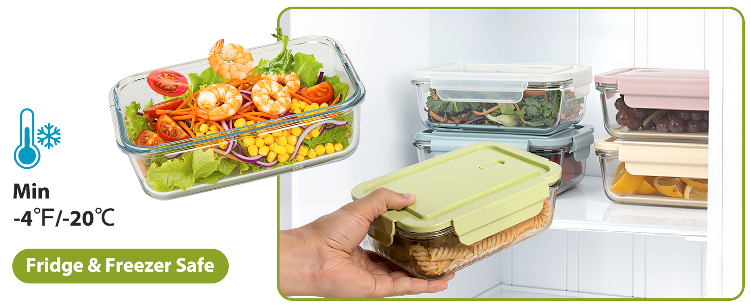 glass freezer containers with lids
