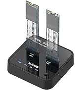 MAIWO Dual Bay PCIE NVMe M.2 SSD Duplicator Docking Station, 10Gbps USB 3.1 GEN2 Type-C to M.2 SS...