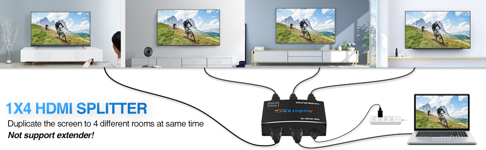 4K@60Hz HDMI Splitter