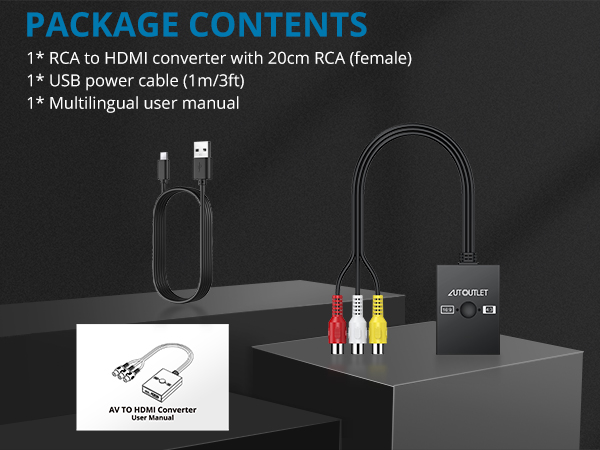 RCA to HDMI Converter