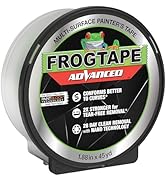 FrogTape Advanced Painters Tape, 2 Inch Wide (1.88-Inch x 45-Yard) Multi-Surface Tape with PAINTB...