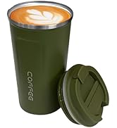 Thaibna 17oz (510ml) Vacuum Insulated Travel Mug, Leakproof Double Wall Stainless Steel Reusable ...