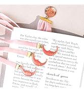 Velvet Ribbon Bible Bookmark, 14 Inches Vintage Magical Sun and Moon Theme Metal Charm Pendant, R...