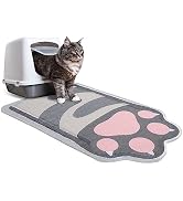 Unicorn Catcher Cat Litter Mat Quality Litter Box Mat Large Non-Slip Cat Litter Mat Litter Trappi...