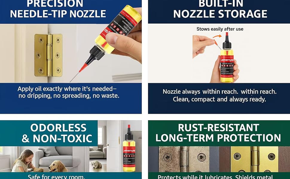lubricant; door; spray; oil; silicone; lube; hinge; lock; garage; grease; sliding; graphite; track