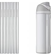 Dreamfocus Glass Straw Replacement for Owala FreeSip Water Bottle 24 oz 6-Pack