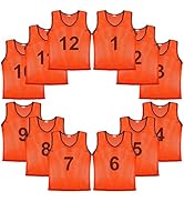 Murray Sporting Goods Youth Mesh Team Practice Pinnies - Numbered or Reversible, Set of 12