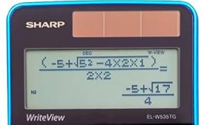 WriteView screen scientific calculators math science chemistry algebra 1 algebra 2 trig statistics