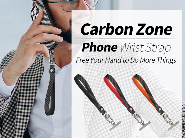 Carbon Fiber Phone Wrist Strap,