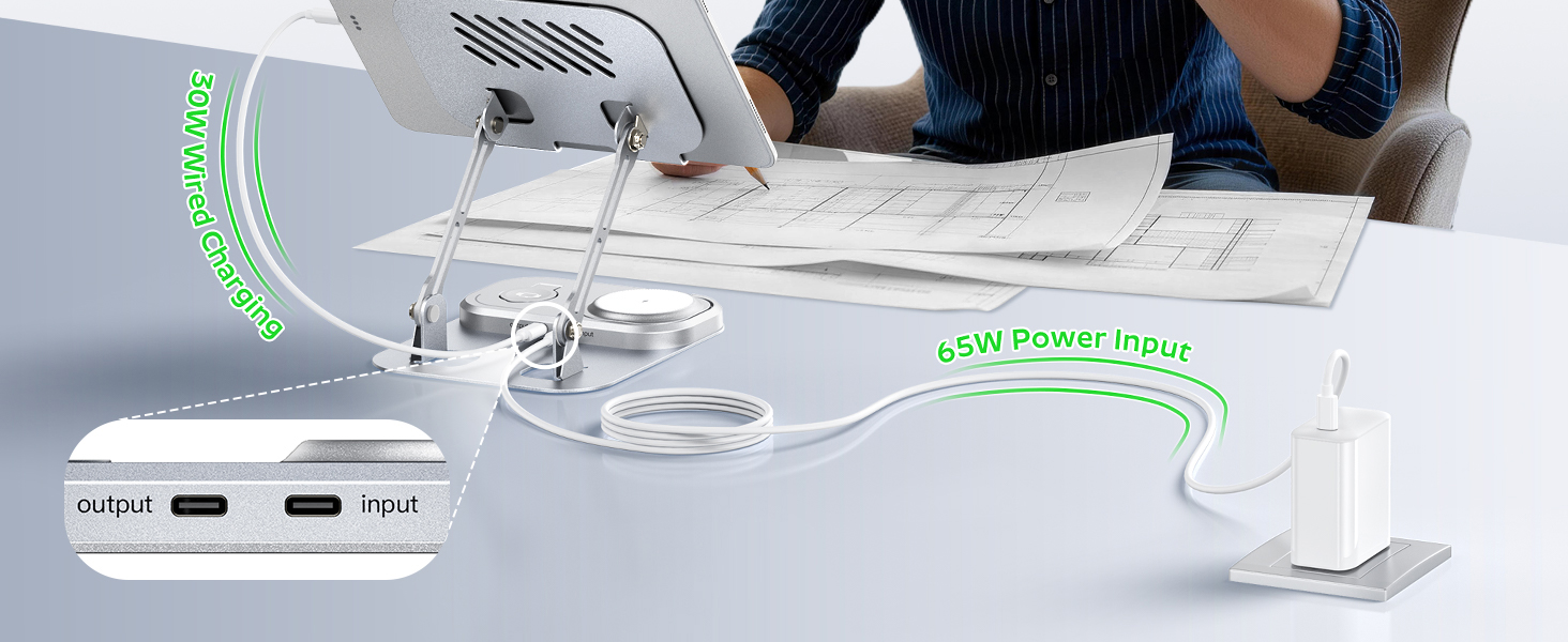 phone and watch charger station for iphone