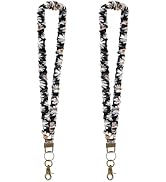 AGOT 2 Pack Lanyards for Id Badges and Keys - Stretchy Teacher Lanyard for Women Nurse Cruise Ship