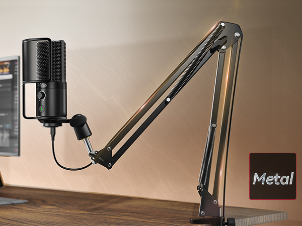 sturdy boom arm mic