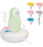 MelodySusie Baby Electric Nail File Kit, PC20F Magnetic Rechargeable &amp; Safe Nail Trimmer with Nig...