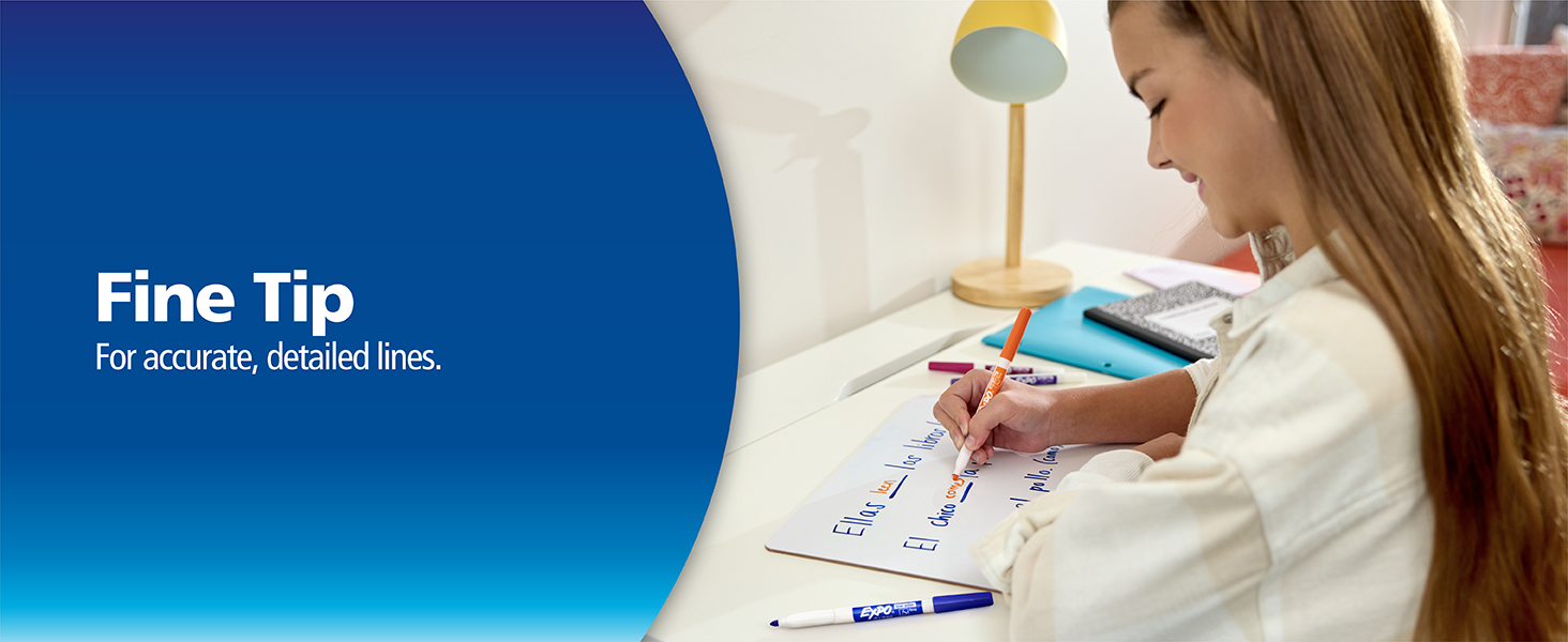 Fine tip for accurate and detailed lines