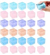 Luckana 30 Pcs Ice Cubes Fidget Toys,Soft Square Squeeze Cube Anxiety Stress Relief Ball Squishie...