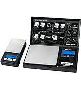 GRAM PRES Digital Pocket Gram Scales 1000g X 0.1g and 200g X 0.01g Accuracy Set,Micro Mini High P...