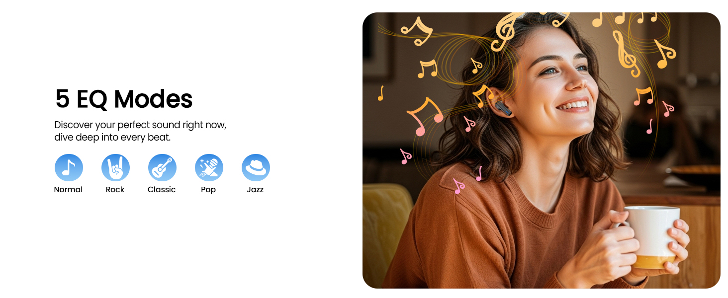 5 EQ brings you good sound quality and deep stereo bass