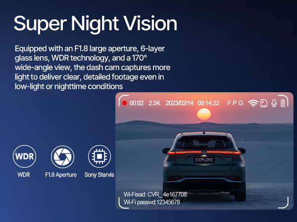 dashcam front and rear camera
