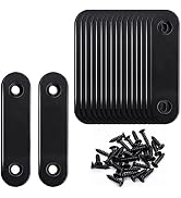 mxuteuk 18pcs Metal Straight Braces Flat Mounting Bracket Mending Repair Flat Plates Corner Conne...