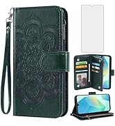 Asuwish Phone Case for Samsung Galaxy A16 5G/4G Wallet Cover with Tempered Glass Screen Protector...