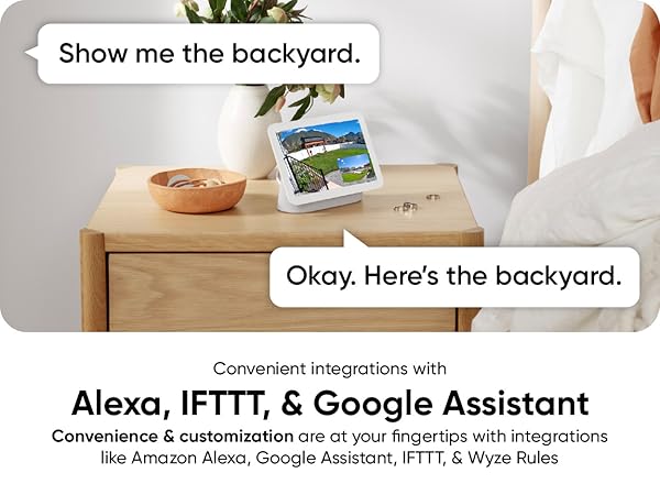 Wyze Duo Cam Pan Voice Assistants