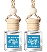 HoogaLife Car Air Freshener Hanging 2 Pack - Hotel Collection Diffuser Oil Inspired by Cabana &amp; R...