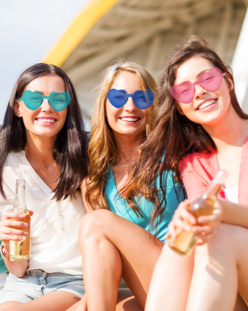  Rimless Heart Shaped Sunglasses
