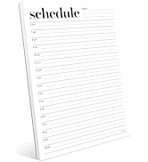 Daily Planner Notepad, Daily Schedule Pad, Tear-Off, A5 Size (5.8" x 8.3") To Do List Notepad, Pr...