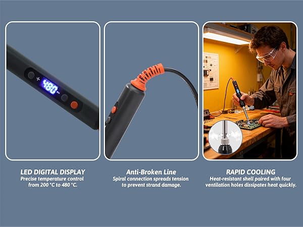 NORYEEBRAN 110V Soldering Iron Premium Kit 