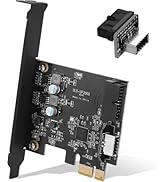 Sinefine PCIe x1 to 19Pin USB 3.0 Header and Type E (A Key) Card, Comes with a 19pin to Type E Ad...