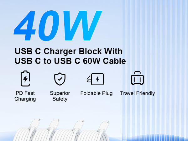 usbc fast charger block for iphone