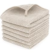 MaopaoBeauty 6 Piece Washcloth Set Set,100% Microfiber - Quick Dry, Thick, Soft, Plush and Highly...