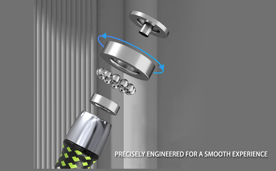 Ball bearing system jump rope