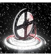 ALITOVE Daylight White COB LED Strip 6500k Super Bright CRI>90 Outdoor LED Strip Lights Waterproo...