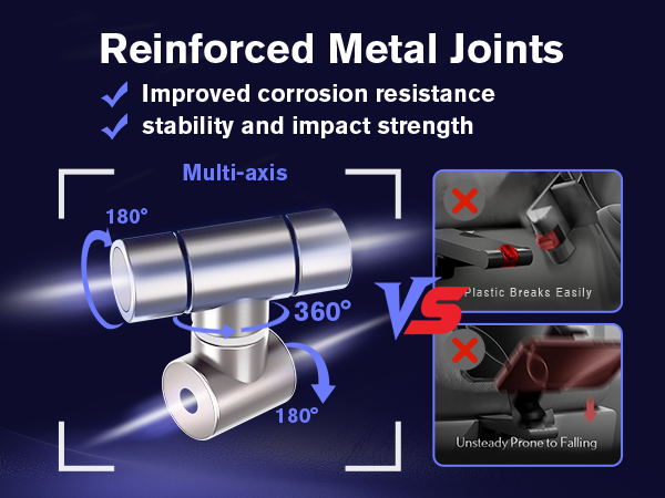 Silent rotation magsafe phone holder for plane
