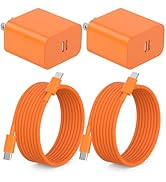 iPhone 17 16 15 Fast Charger,[MFi Certified] 2Pack 40W USB C Wall Charger Block with 10FT USB C t...